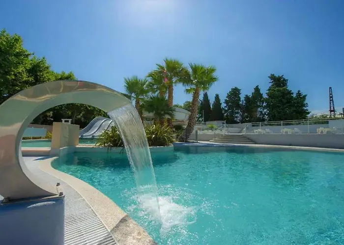 Campingplatz Mobil-home 6 Pers, Confort Clim, Piscine & Animations